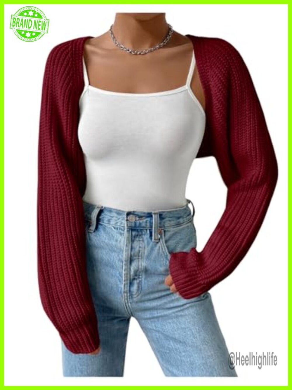 Women's Y2K Cropped Cardigan Sweater Bolero Shrug Dress Cover Up